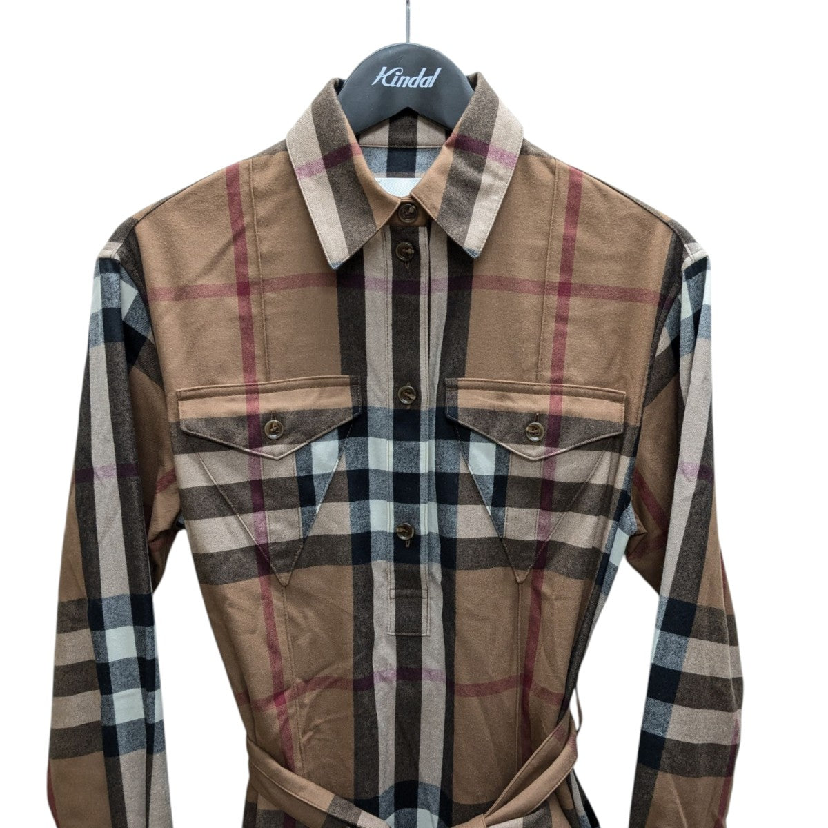 BURBERRY ベージュ チェック柄 シャツワンピース 14Y 8018001483021_4.jpg?v=