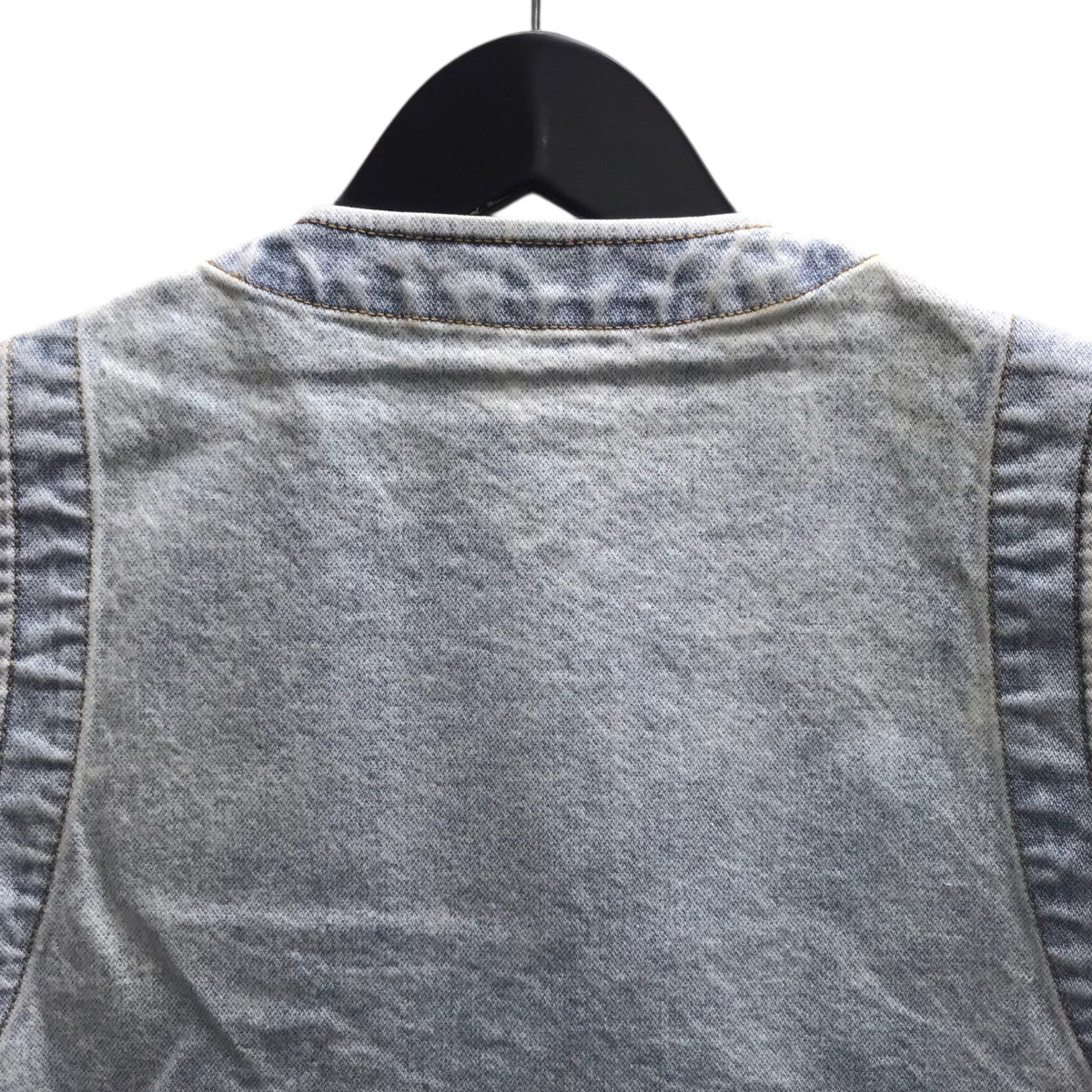 VIVIANO 25SSRuffle Denim Vest デニムベスト 古着・中古-4枚目のアイテム画像