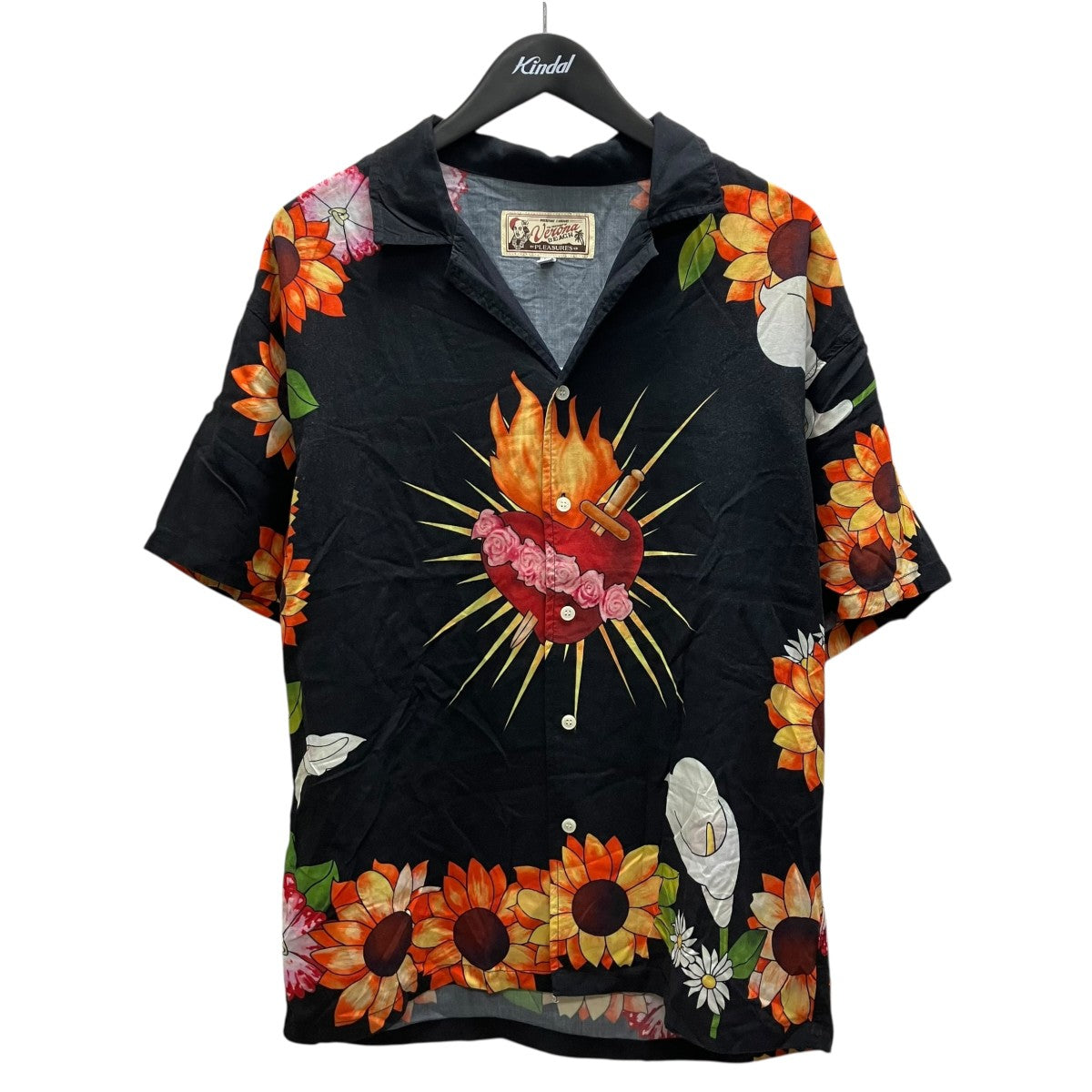 PLEASURES レーヨンシャツ 古着・中古-1枚目のアイテム画像