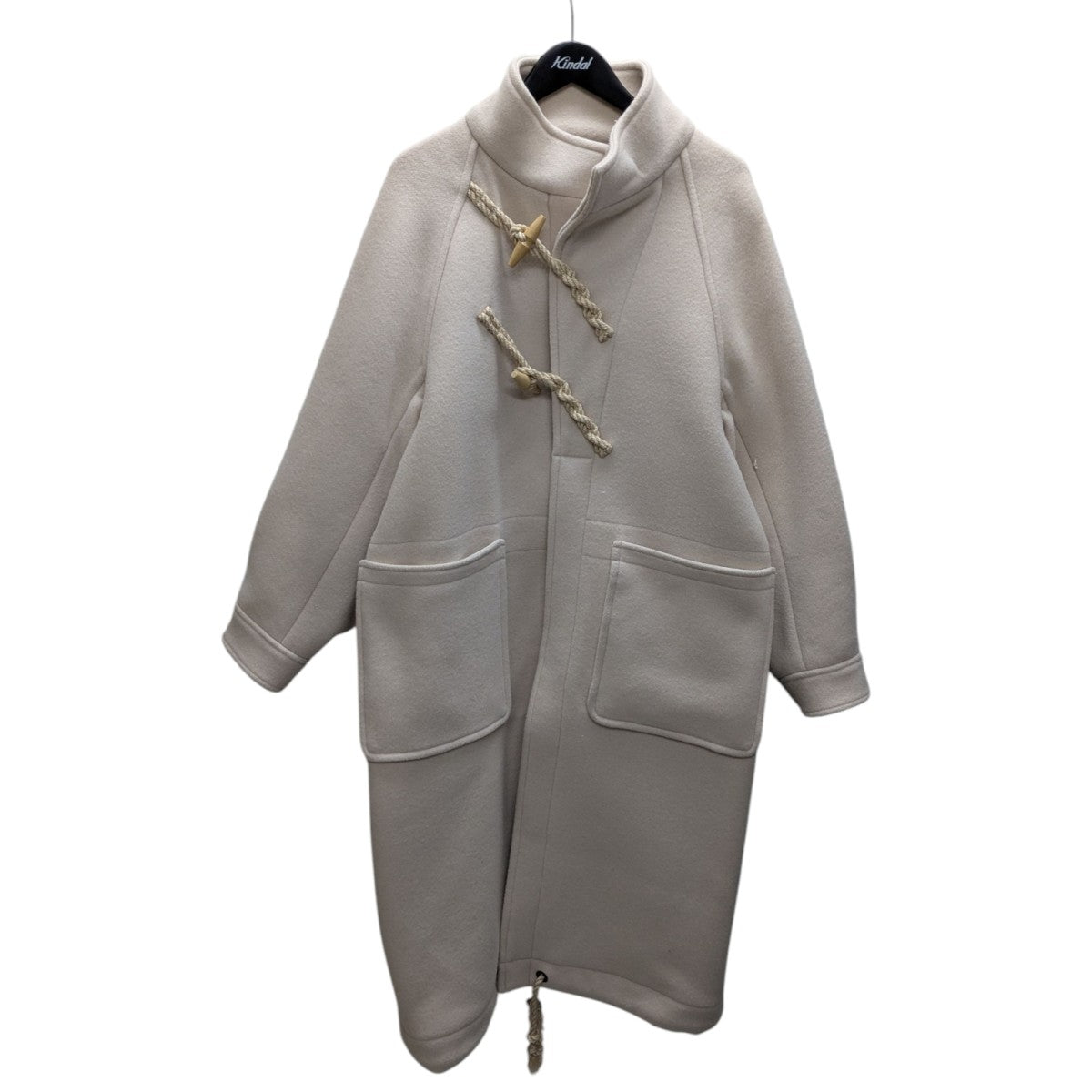 HYKE ノーカラーロングアウター HYKE（ハイク）の「＜HYKE（ハイク）＞ノーカラー ロングコート