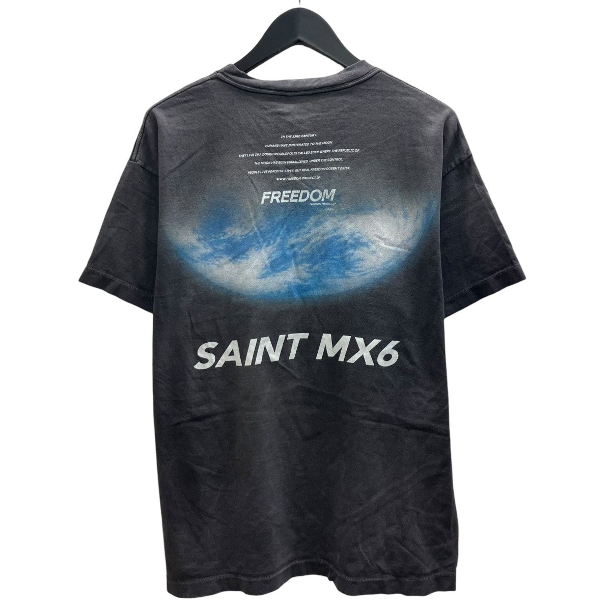 SAINT MICHAEL FD-SS TEE FREEDOM フリーダムTシャツ 古着・中古-2枚目のアイテム画像