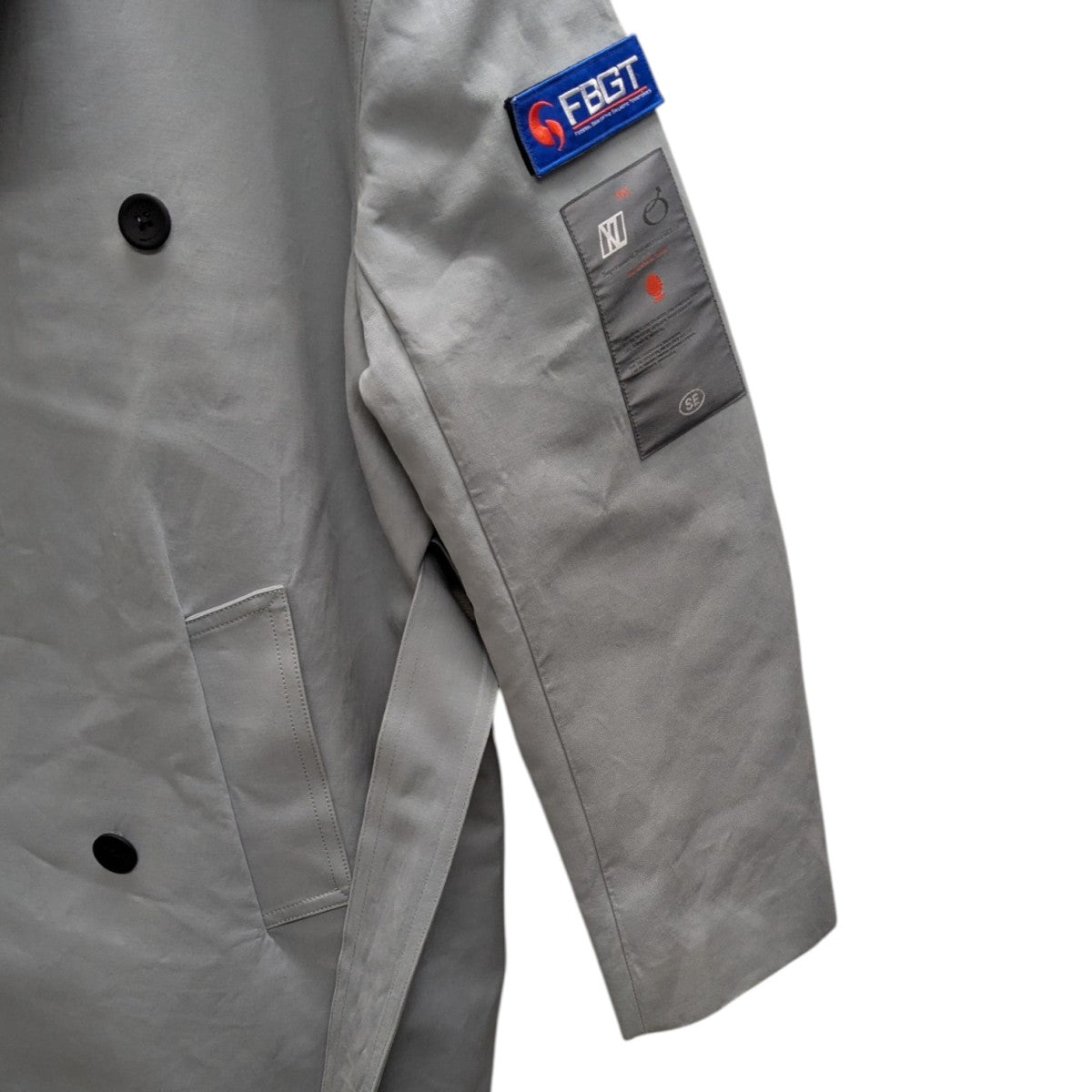 XANDER ZHOU(ザンダーゾウ) トレンチコート スカイブルー サイズ