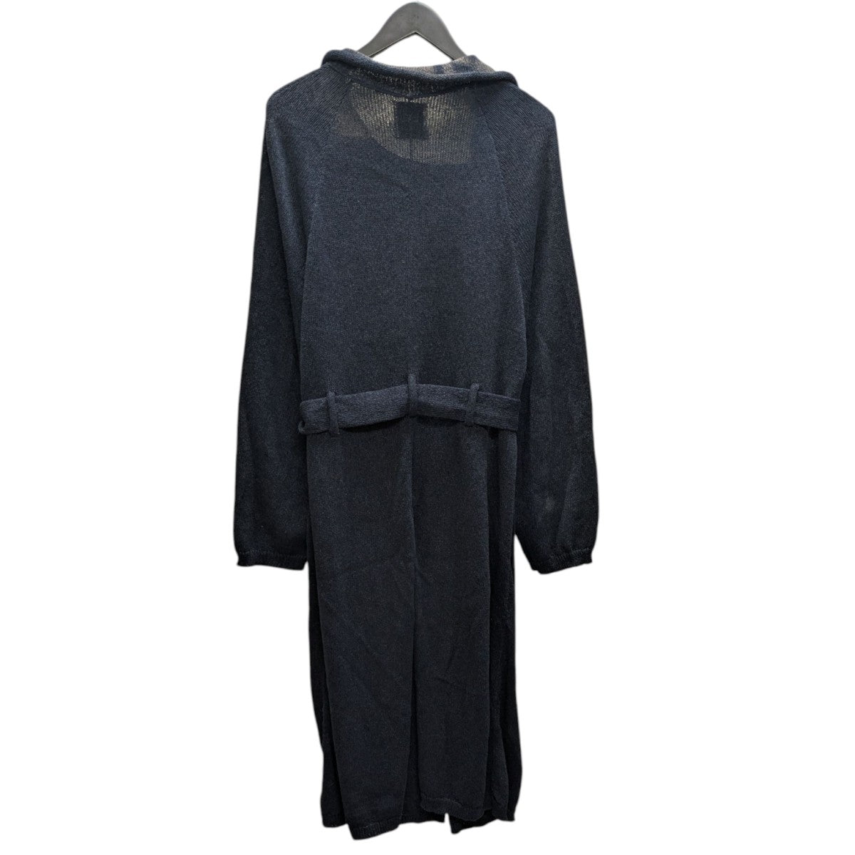 美品　Kota Gushiken　和紙ニットトレンチコート　ネイビー　2 美品 Kota Gushiken 和紙ニットトレンチコート ネイビー 2