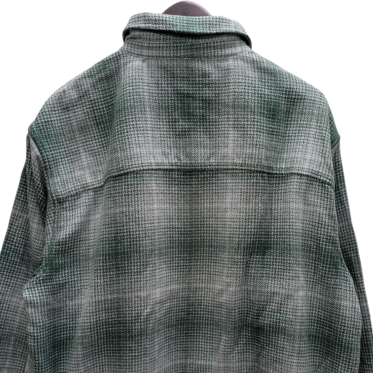 PALACE(パレス) 25AWGHOST ZIP SHIRTチェックジャケット グリーン
