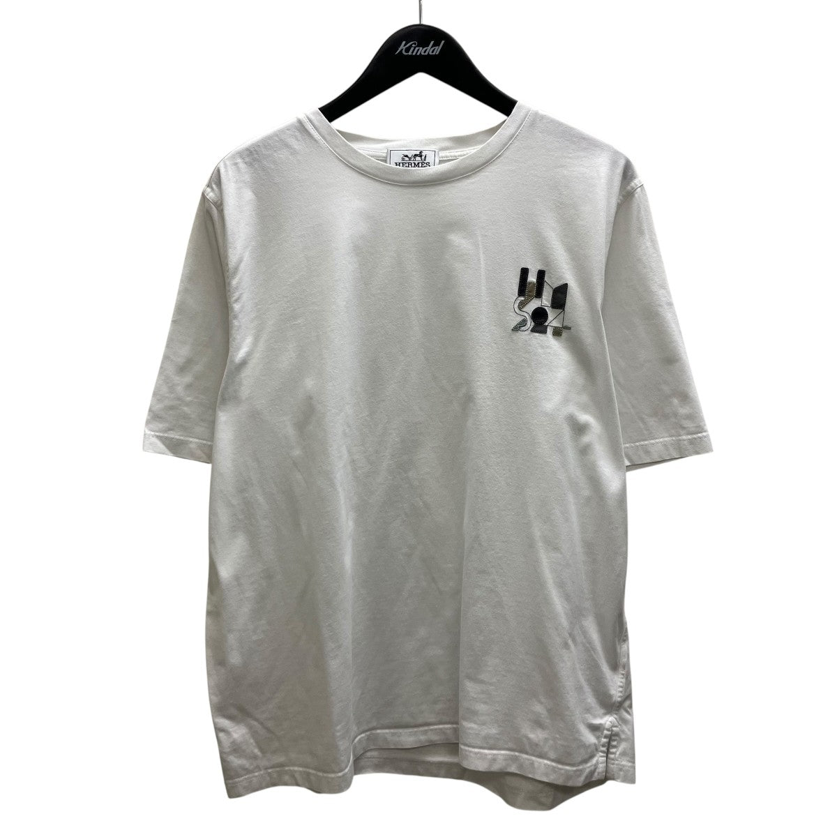 HERMES 胸刺繍Tシャツ 古着・中古-1枚目のアイテム画像