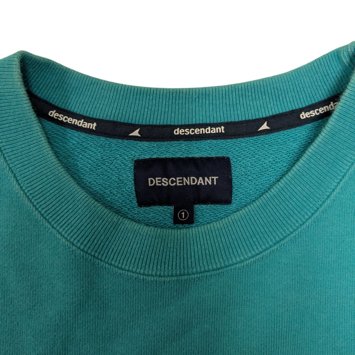 DESCENDANT グラフィックスウェット ターコイズ DESCENDANT グラフィックスウェット ターコイズ DESCENDANT