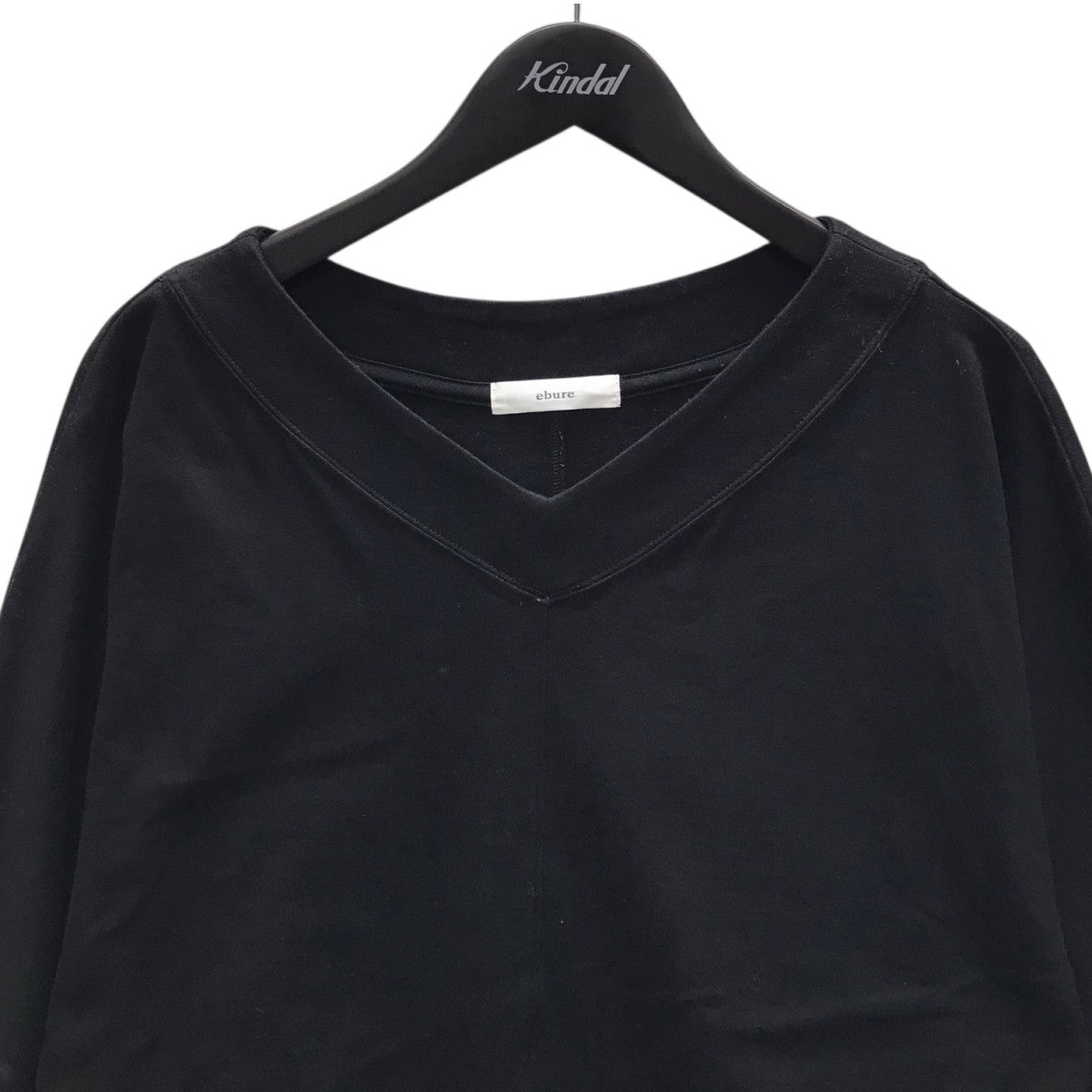 【美品】ebure エブール　 Vネック ブラウス ebure(エブール)｜フラワープリントフェザー 深Vネックブラウス