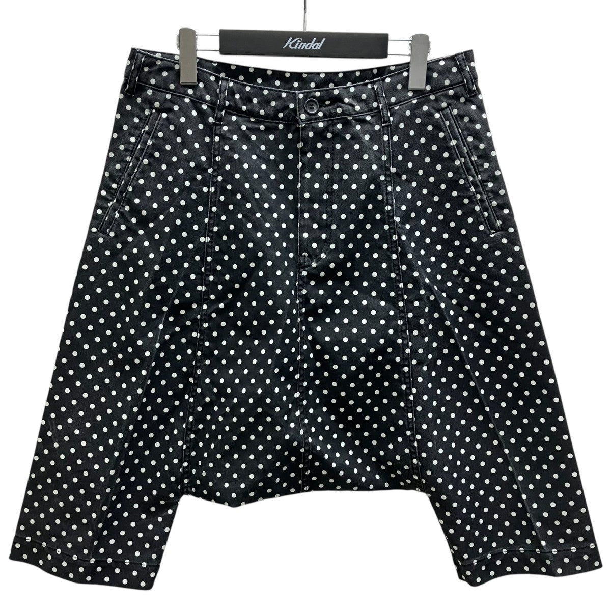 BLACK COMME des GARCONS ドットサルエルハーフパンツ 古着・中古-1枚目のアイテム画像