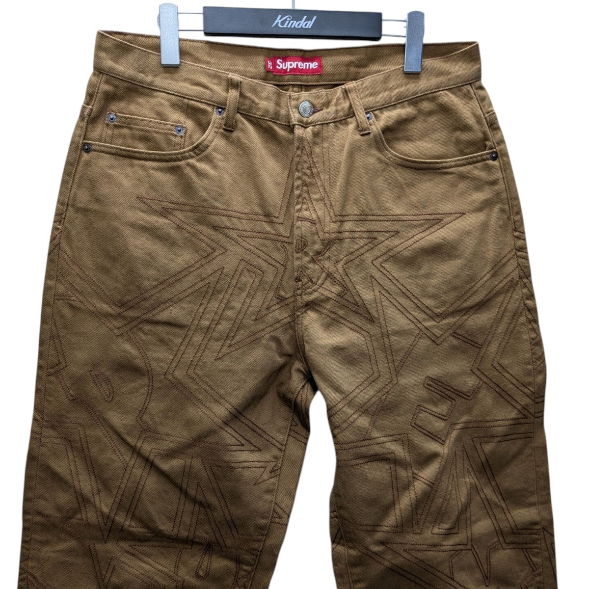 Supreme(シュプリーム) Stars Topstitch Baggy Jeanバギージーンズ