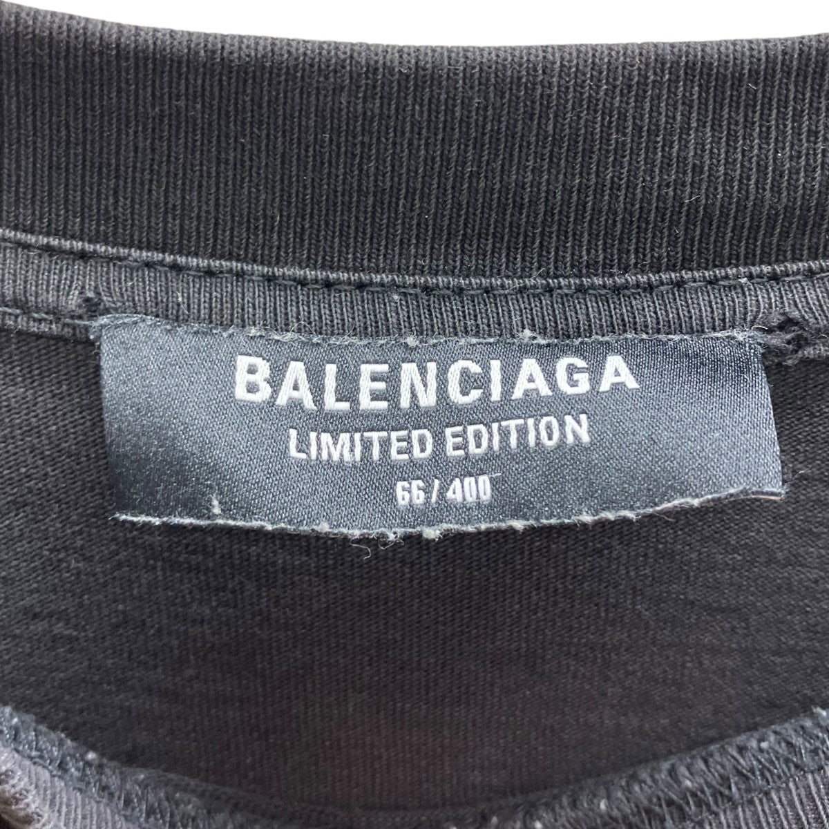 BALENCIAGA 世界400着限定 ラムシュタインプリントヴィンテージ クルーネック半袖Tシャツカットソー 古着・中古-4枚目のアイテム画像