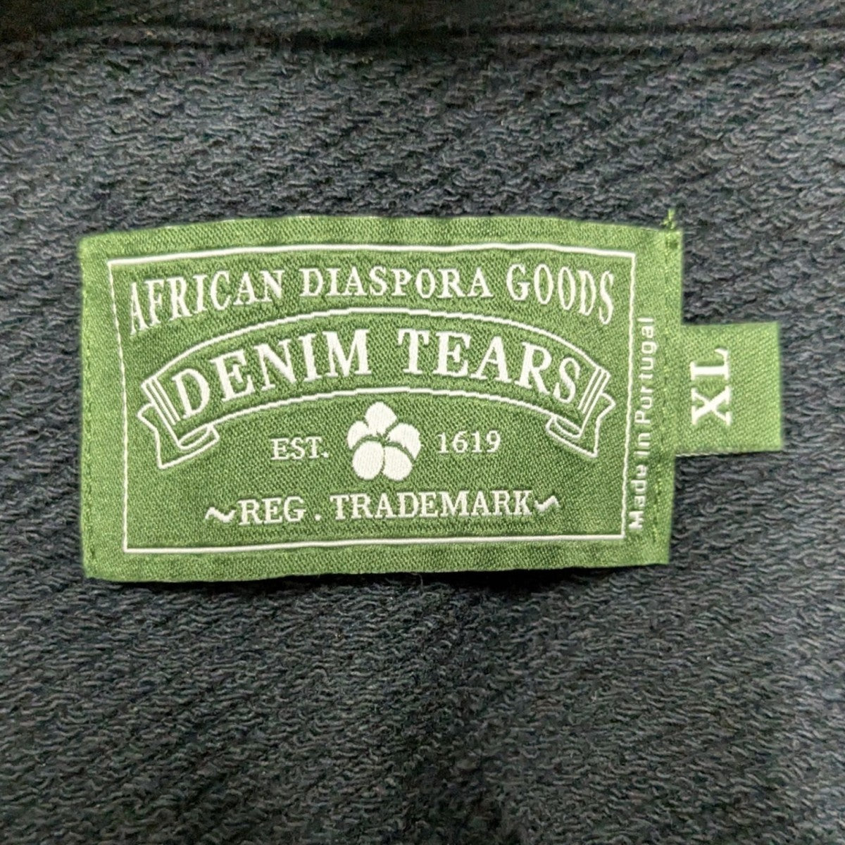 Denim Tears(デニムティアーズ) フラワーデザインパーカー ブラック