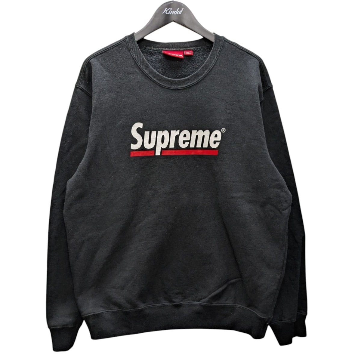 20SS Underline Crewneck sweatshirt フロントロゴスウェット