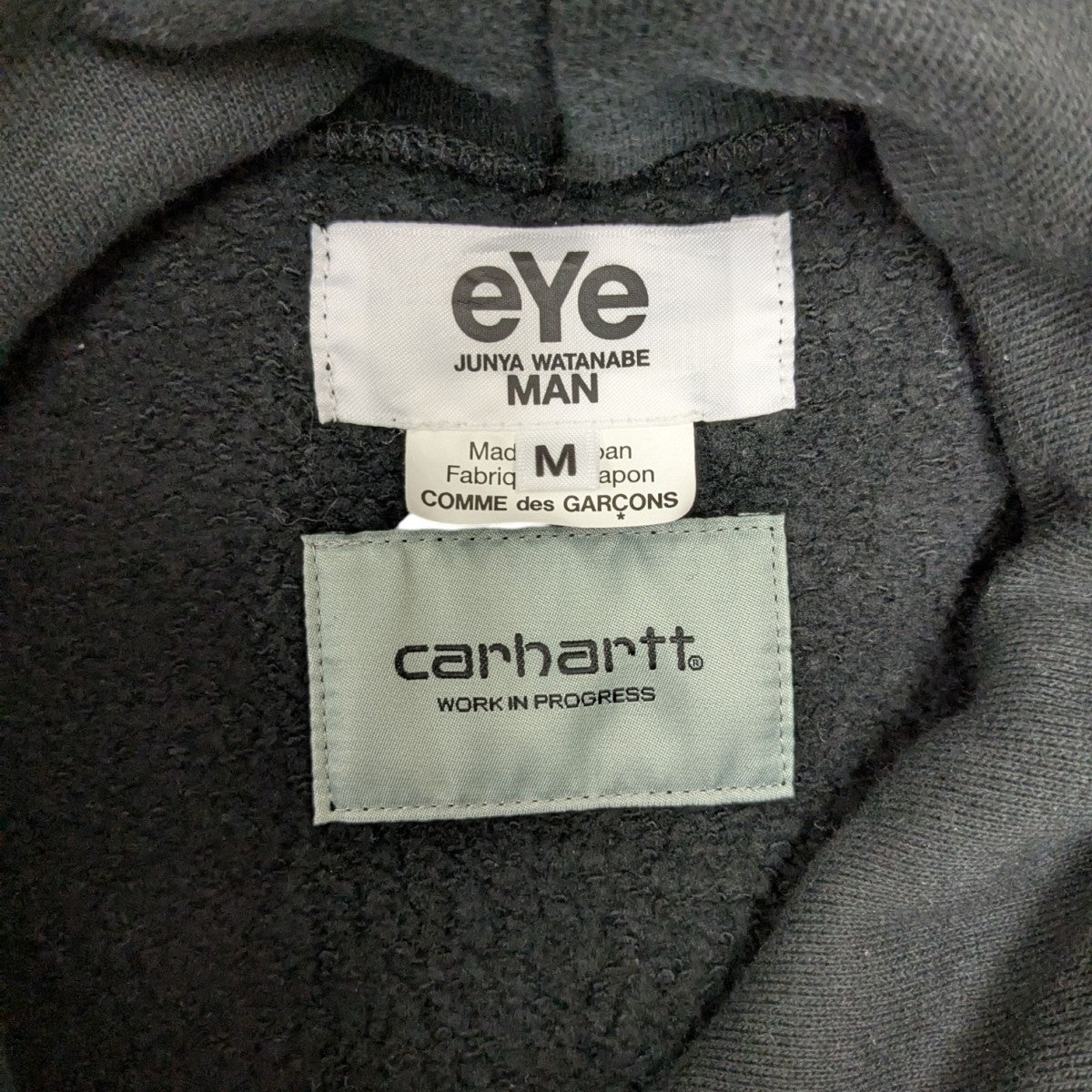 JUNYA WATANABE MAN×BOB MARLEY carhartt 綿総裏毛プリント フーディWO