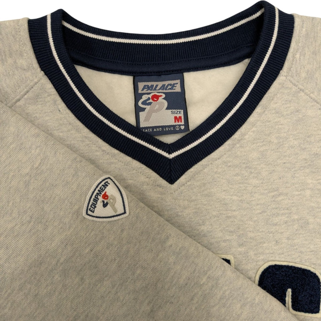 PALACE(パレス) TORA TORA CREWトラ刺繍スウェット ライトグレー 