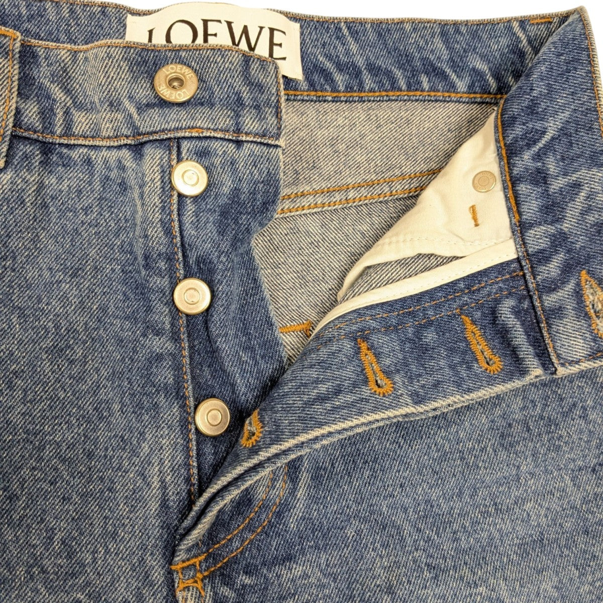 LOEWE(ロエベ) アナグラム ポケット テーパード ジーンズ デニムパンツ