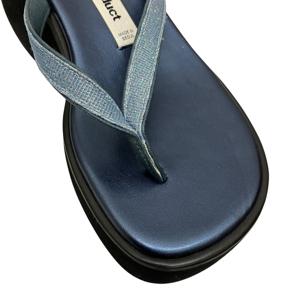 Theopen Product GLITTER PLATFORM FLIP FLOPSラメ厚底サンダル 古着・中古-5枚目のアイテム画像