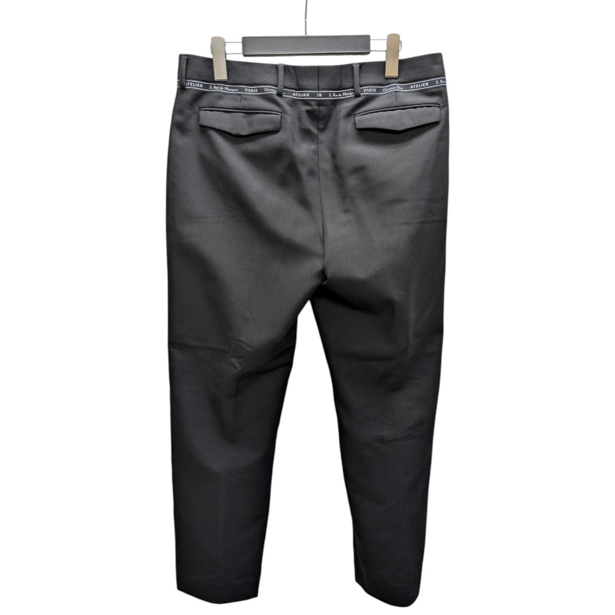 Christian Dior サマーウール スラックス DIOR(ディオール) 18SSウエストロゴスラックス833C123D4286