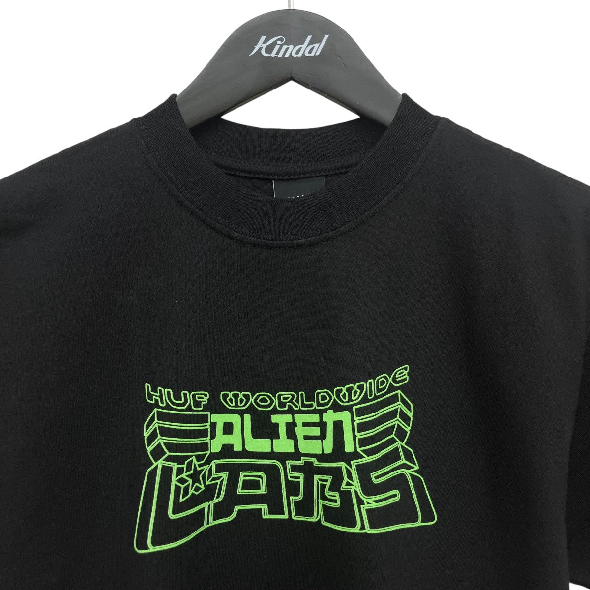 HUF×ALIENLABS ロゴプリントTシャツ 古着・中古-5枚目のアイテム画像