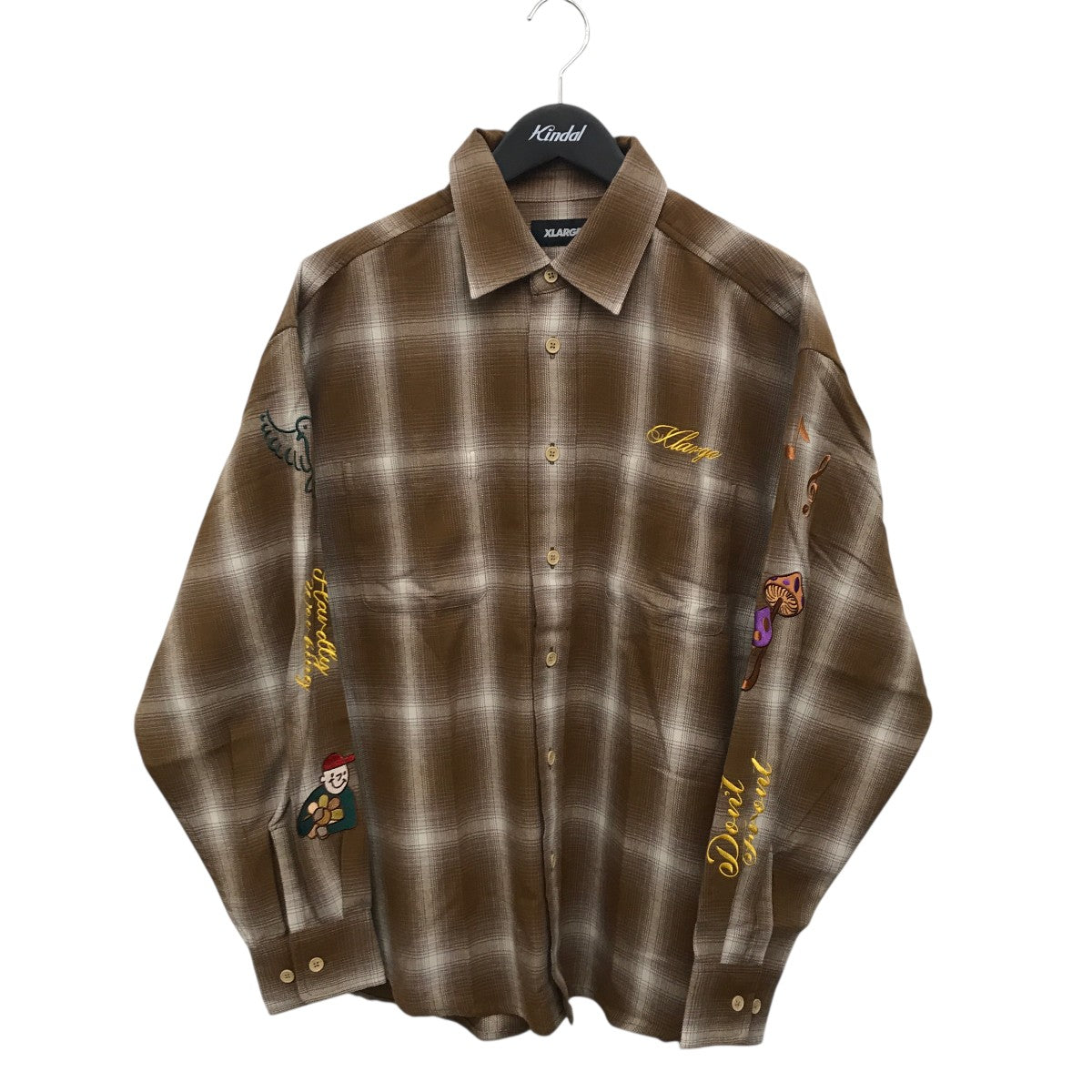 eimek様　Deuxieme Classe チェックZIPシャツ　ブラウン DEUXIEME CLASSE - ○チェック ZIP シャツ○ブラウン○の通販 by