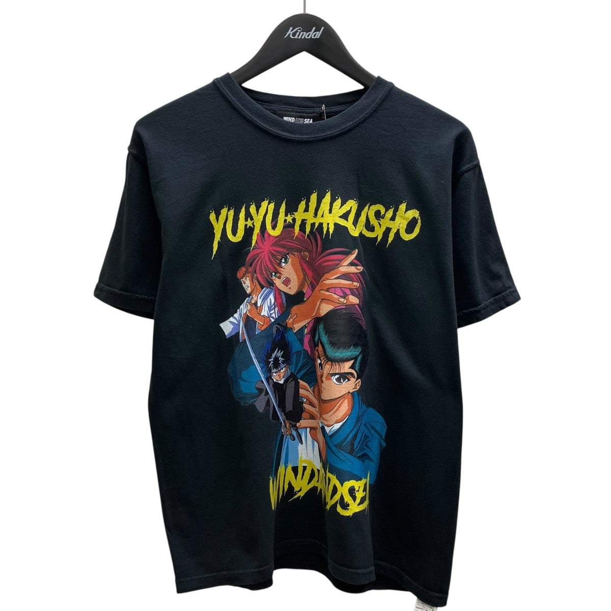 WIND AND SEA 幽遊白書プリントTシャツ 古着・中古-1枚目のアイテム画像