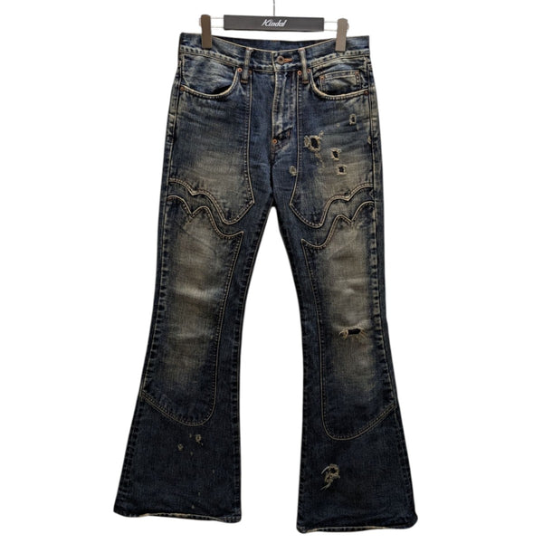 【新品未使用】【最安値】SUGARHILL ウエスタンフレアパンツ　デニム SUGARHILL(シュガーヒル) FADED MODERN WESTERN DENIM FLARED TROUSERS