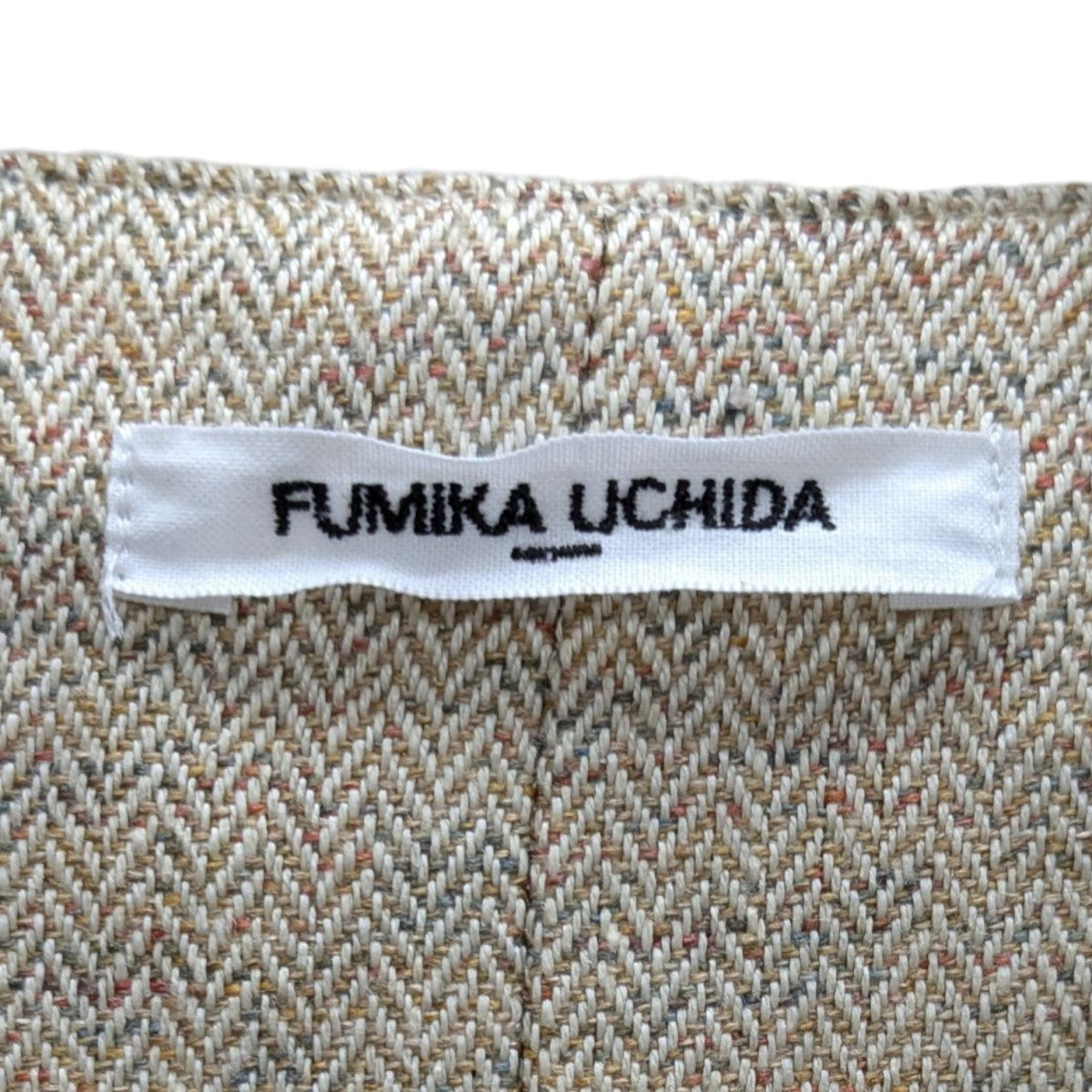 FUMIKA UCHIDA(フミカウチダ) HEMP SUITING COLLARLESS JACKET カラー