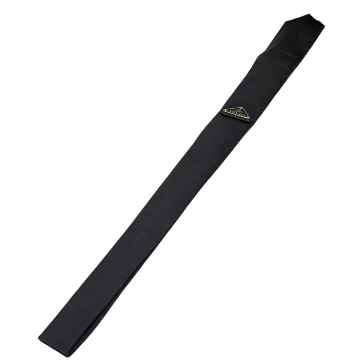 PRADA(プラダ) トライアングルプレートネクタイ UCR77 ブラック