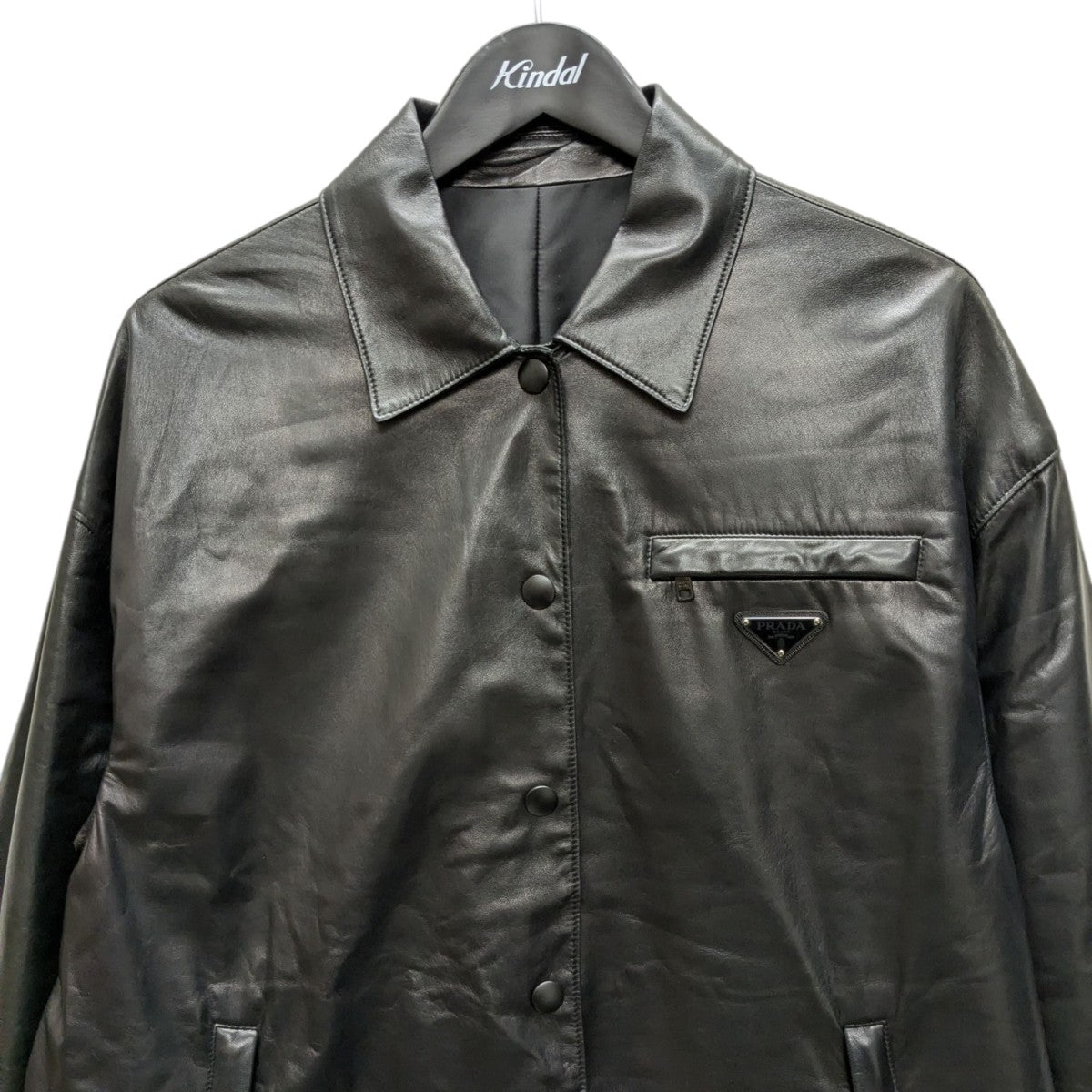 PRADA(プラダ) レザーコート 56879 ブラック サイズ 36｜【公式