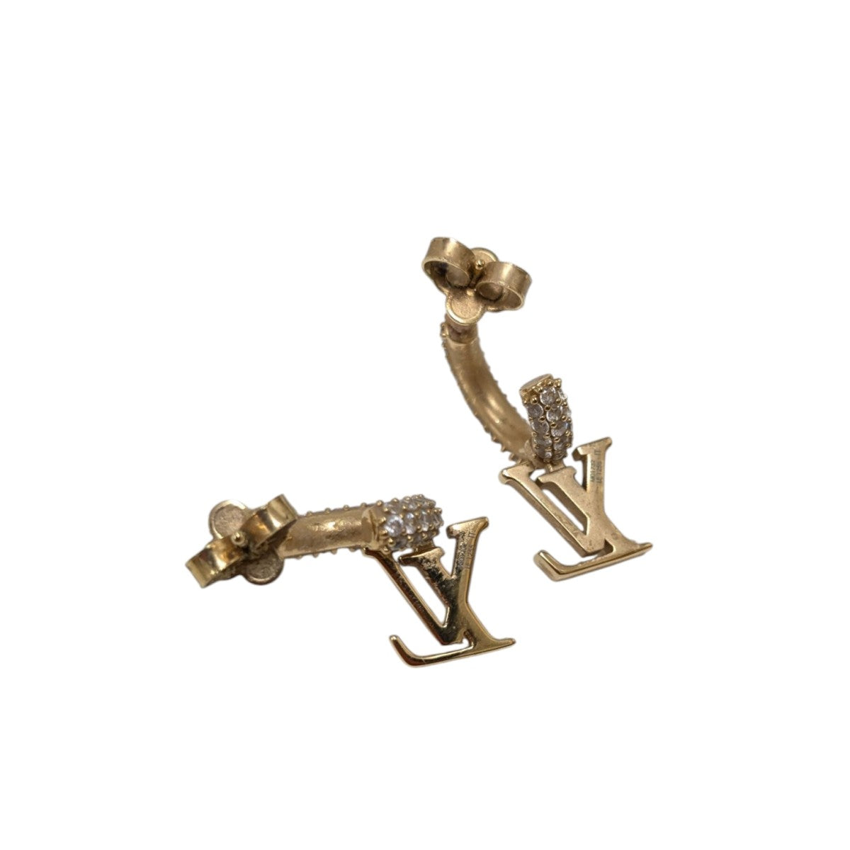 LOUIS VUITTON ピアス フープ・LV アイコニック 古着・中古-3枚目のアイテム画像