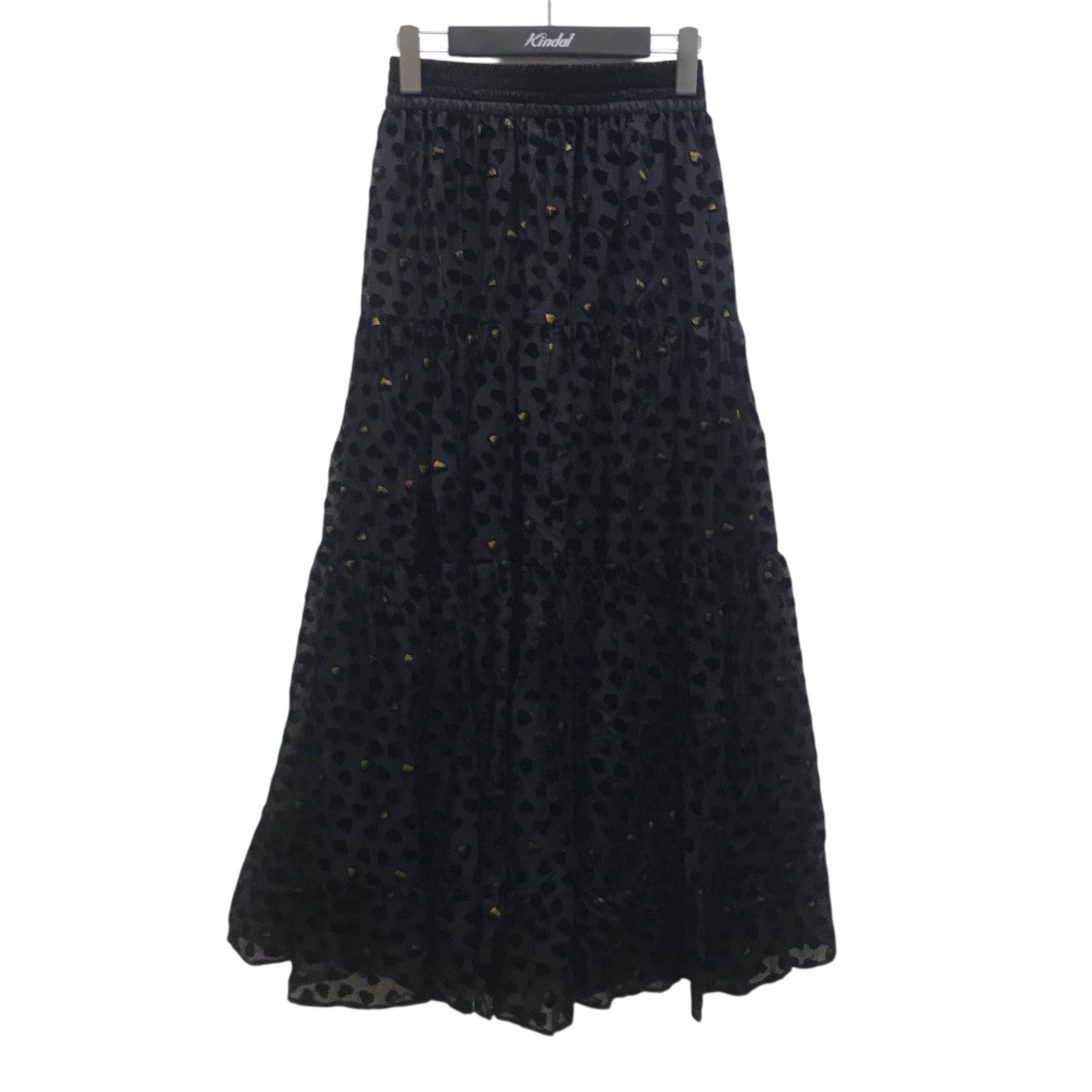 DOUBLE STANDARD CLOTHING ロングスカート ハートオパールティアードスカート 古着・中古-1枚目のアイテム画像