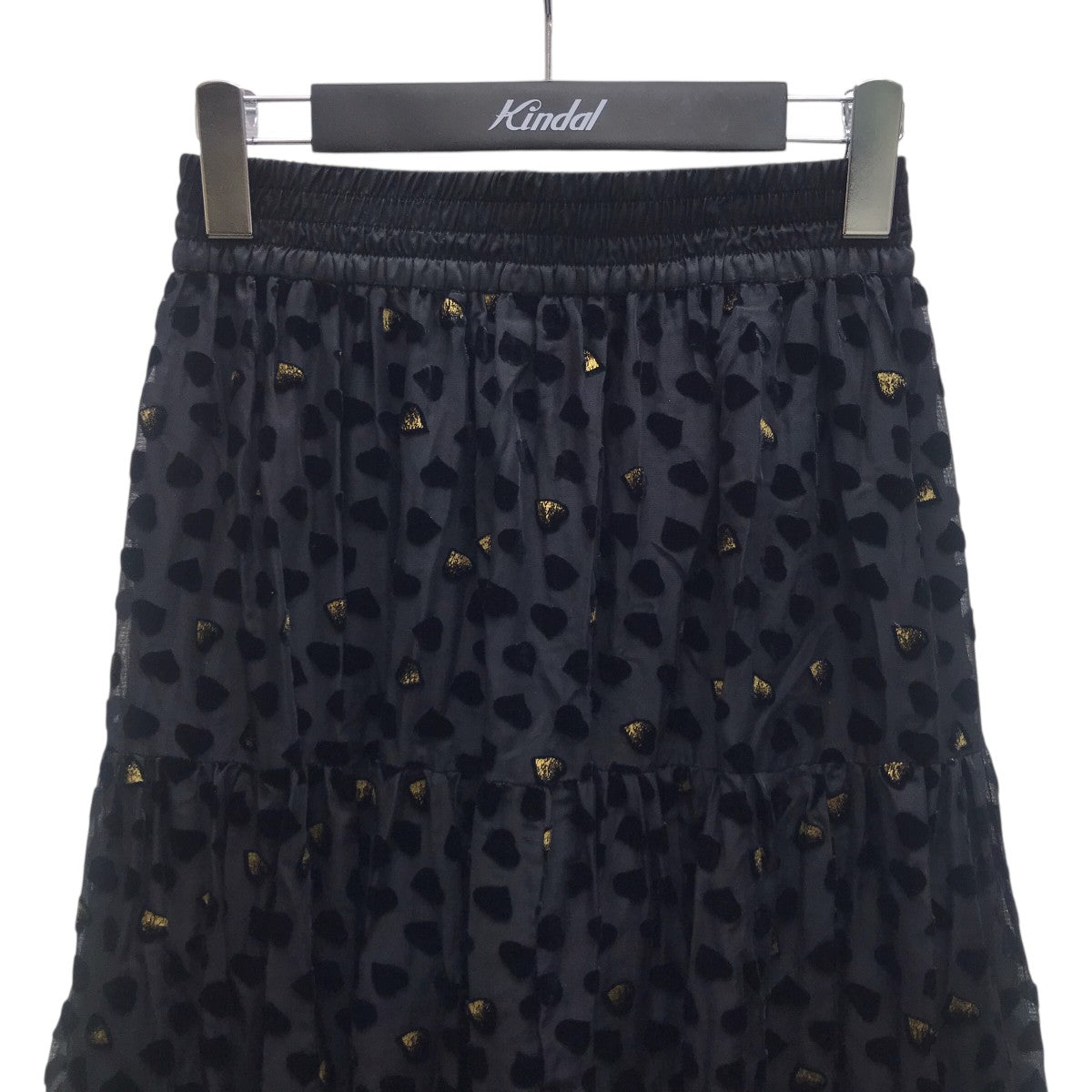 DOUBLE STANDARD CLOTHING ロングスカート ハートオパールティアードスカート 古着・中古-2枚目のアイテム画像