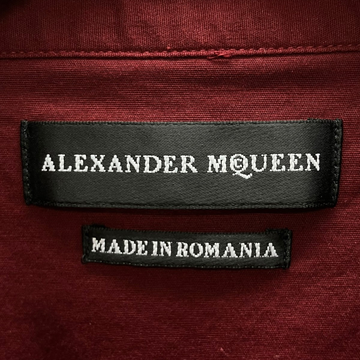 ALEXANDER McQUEEN 襟スタッズ半袖シャツ 古着・中古-3枚目のアイテム画像