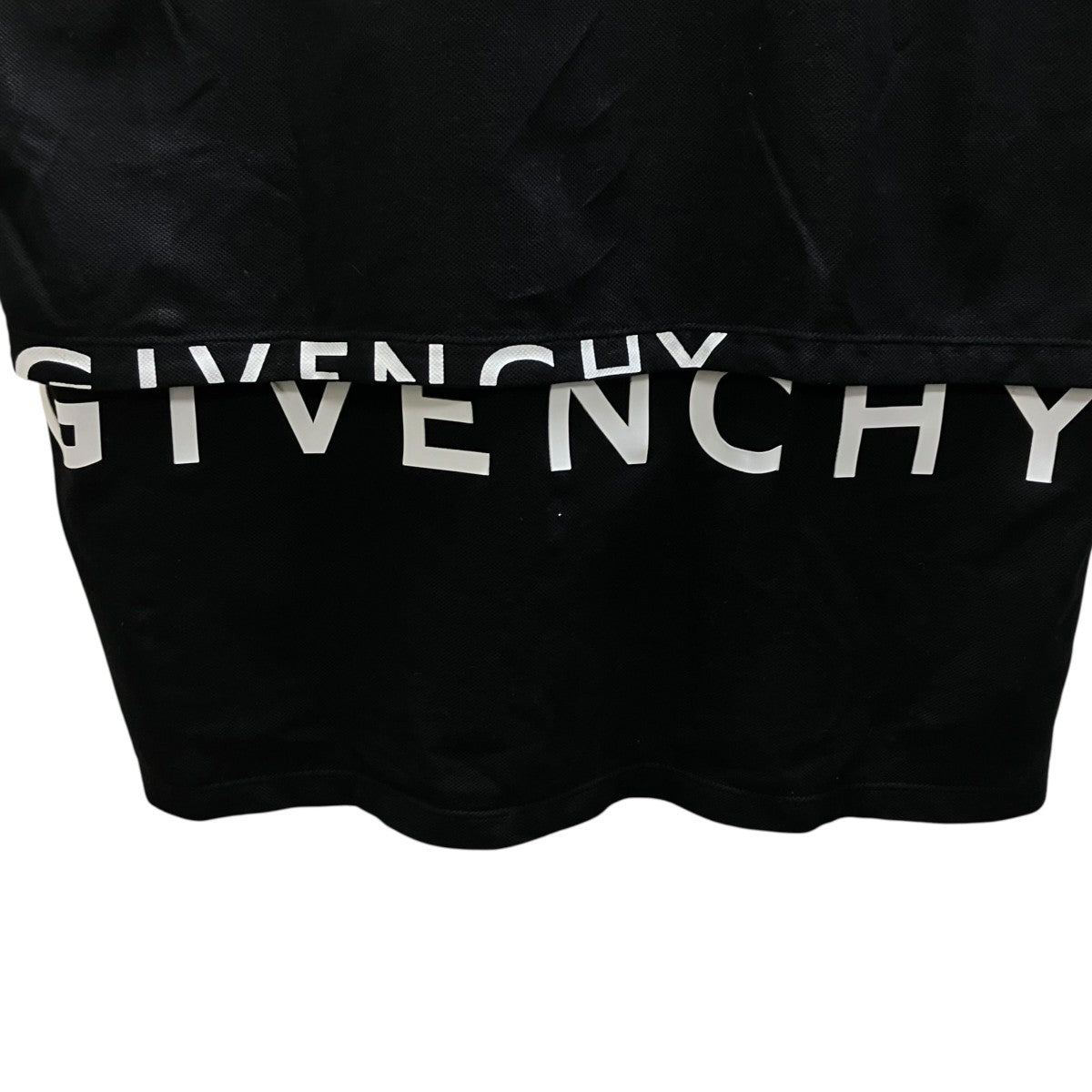 GIVENCHY バックレイヤード スプリットロゴ プリント オーバーサイズ 半袖 鹿の子 古着・中古-4枚目のアイテム画像