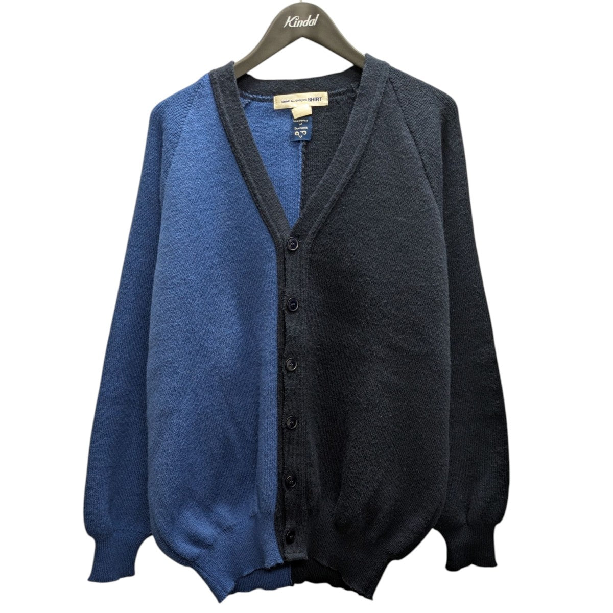 COMME des GARÇONS SHIRT カーディガン ネイビー/ブルー COMME des GARCONS SHIRT カーディガン M ネイビーブルー