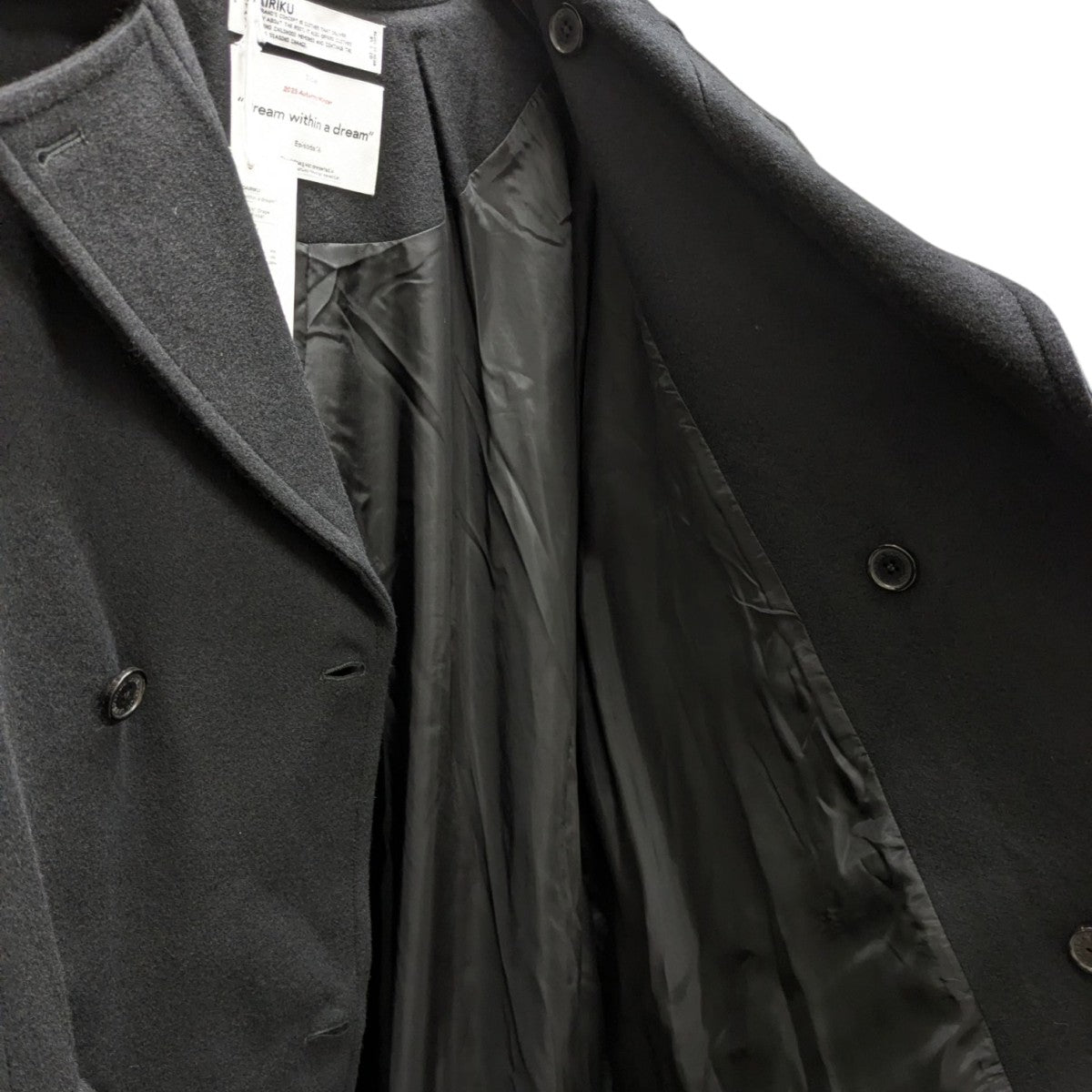 DAIRIKU(ダイリク) 25AWバットマン ドレープ ロング ピー コート