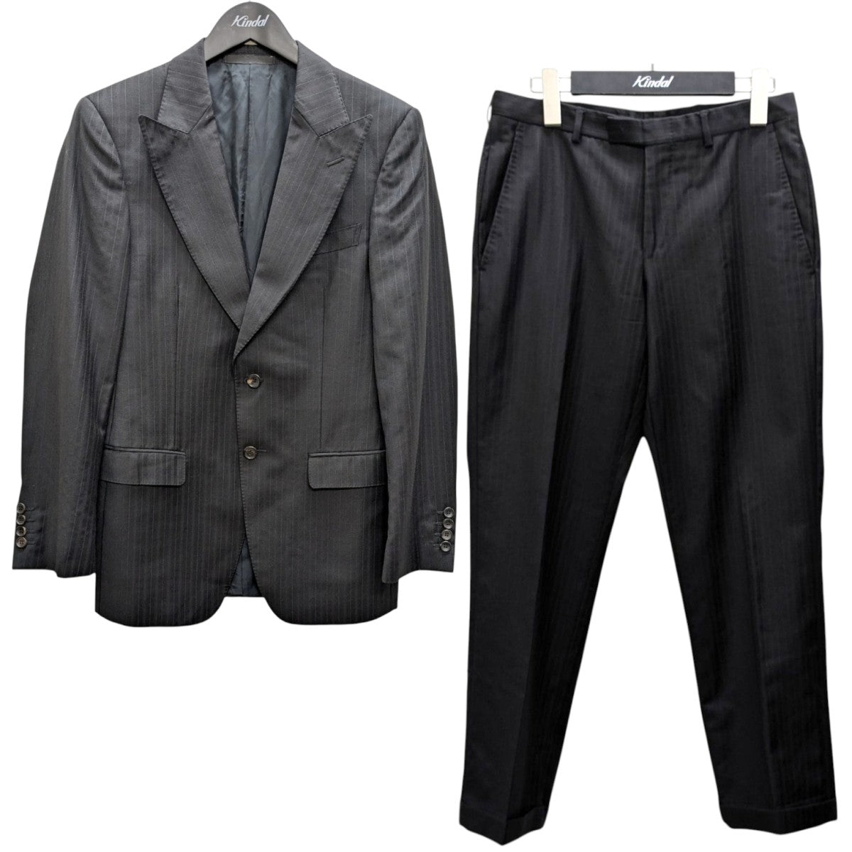 GUCCI(グッチ) ストライプセットアップスーツ 2851FK ネイビー サイズ