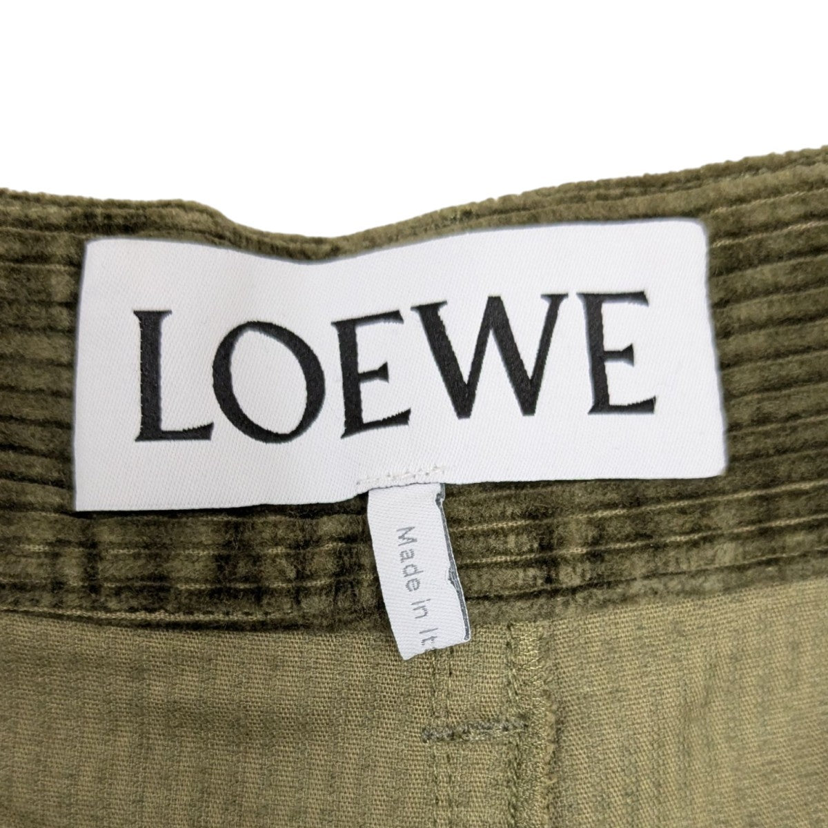 LOEWE(ロエベ) カシミヤ混ワイドコーデュロイパンツ H526Y04WET