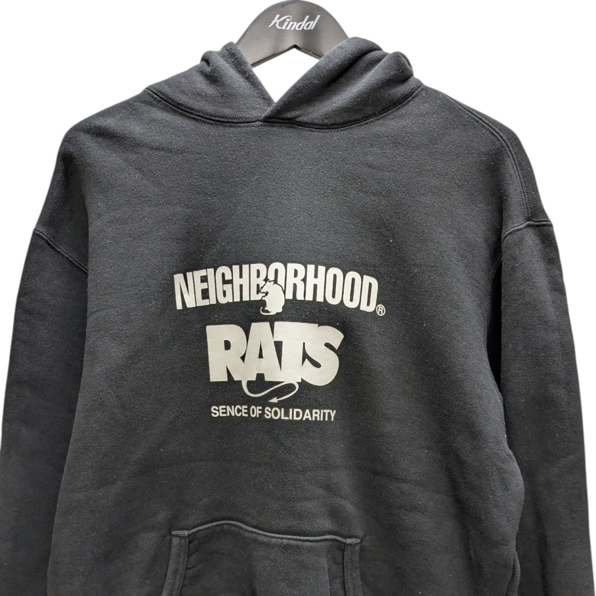 RATS×NEIGHBORHOOD 20th HOODIE - BLACKプルオーバーパーカー ブラック