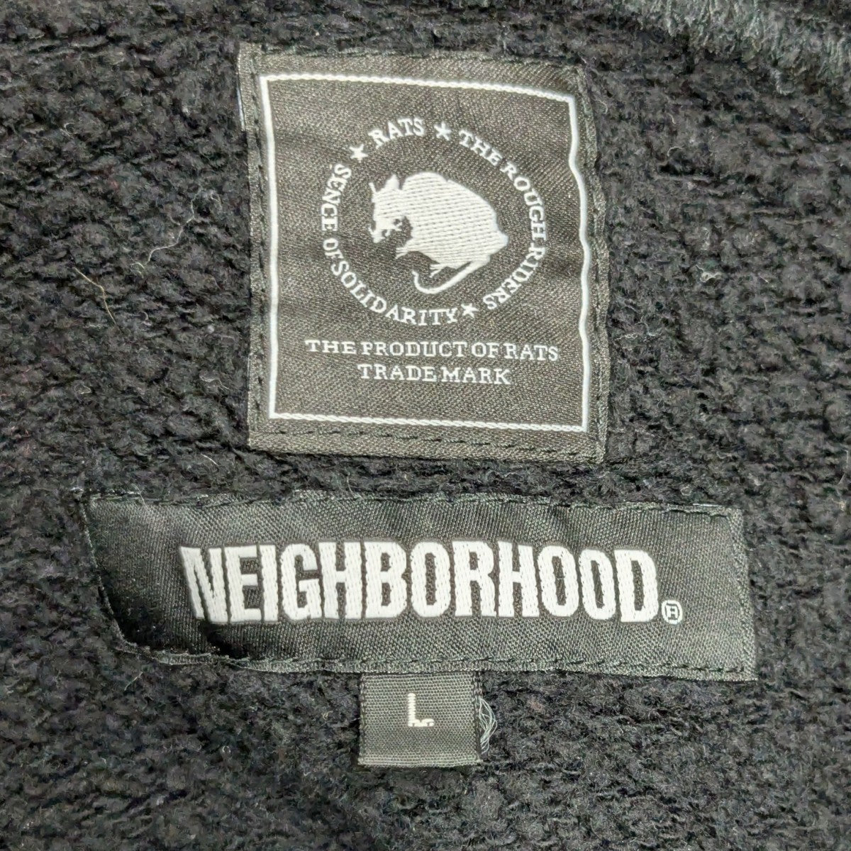 RATS×NEIGHBORHOOD 20th HOODIE - BLACKプルオーバーパーカー ブラック