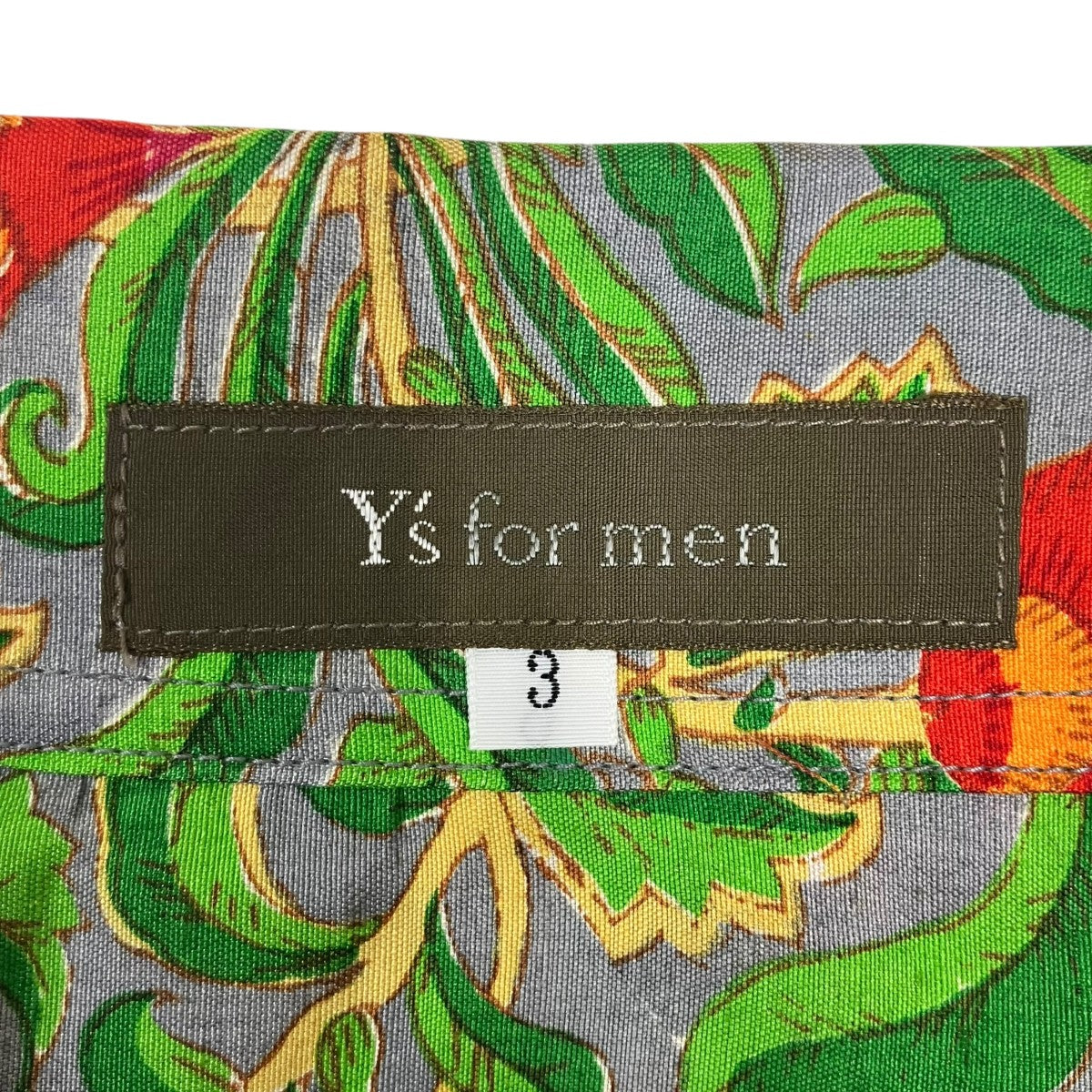 Y’S for men 牡丹プリントオープンカラーレーヨンアロハシャツ 古着・中古-5枚目のアイテム画像