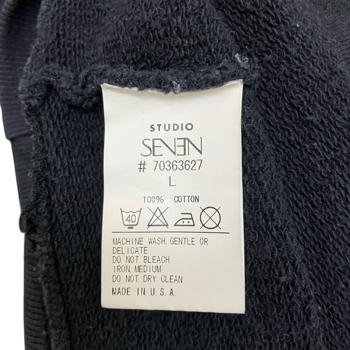 STUDIO SEVEN ダメージ加工クルーネックスウェット70363627 古着・中古-5枚目のアイテム画像