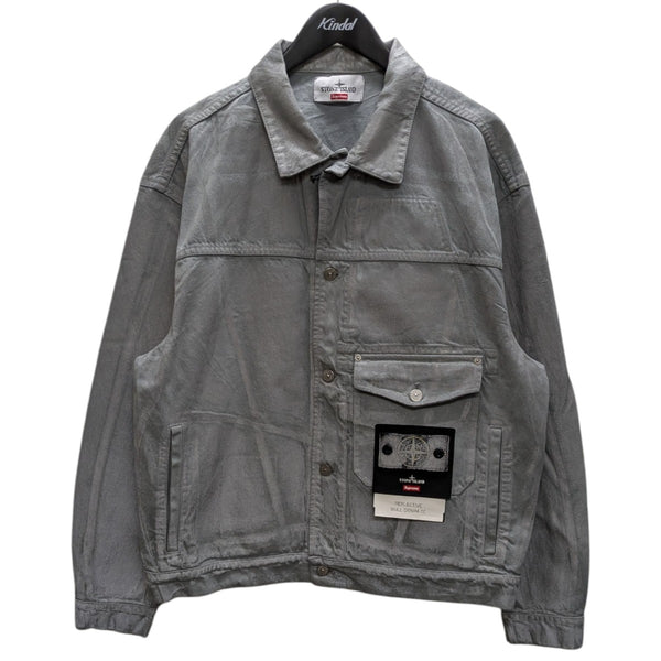 Supreme×STONE ISLAND Reflective Bull Denim-TC Jacket デニム