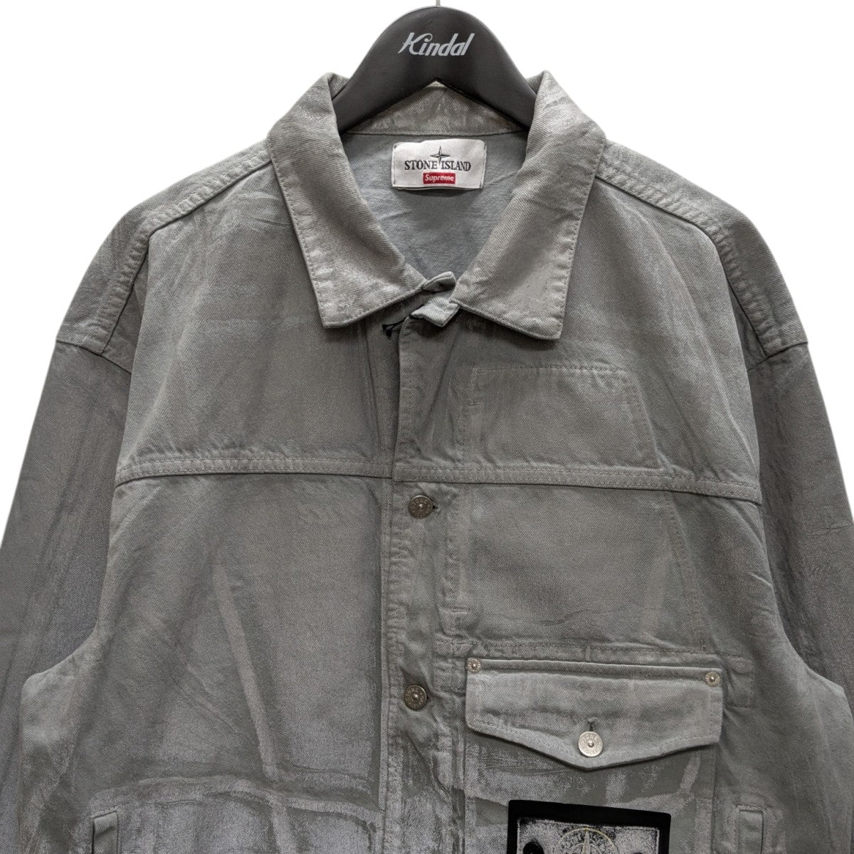 STONE  Supreme デニムジャケット FW23 Supreme Stone Island Denim Trucker Jacket (Supreme