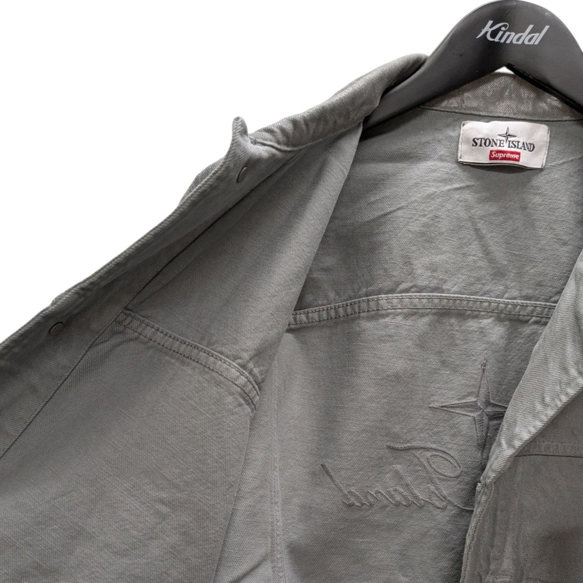 Supreme×STONE ISLAND Reflective Bull Denim-TC Jacket デニム