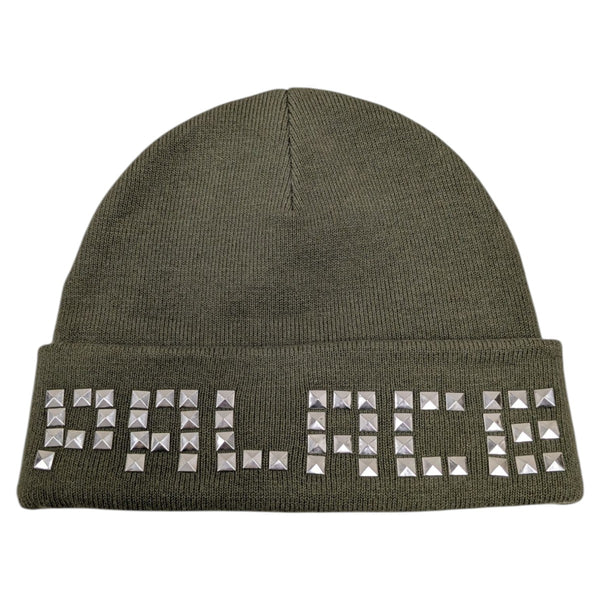 PALACE Emotional Studded Beanie オリーブ PALACE(パレス) 【EMOTIONAL STUDDED BEANIE】ニット帽 グリーン