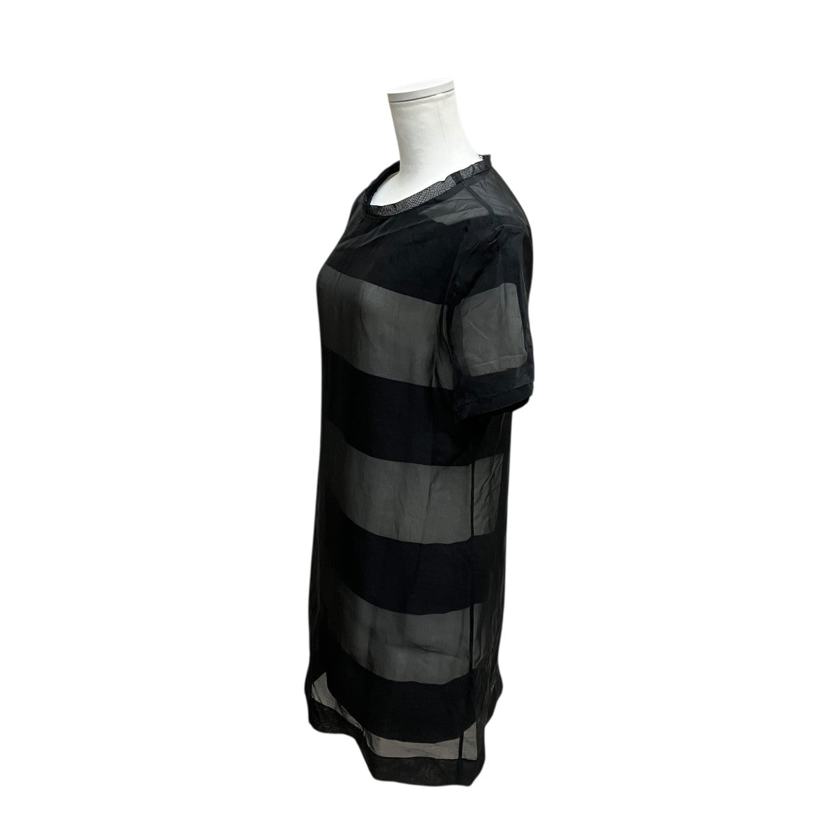ALEXANDER WANG 無地×ボーダーシースルーチュニック 古着・中古-3枚目のアイテム画像