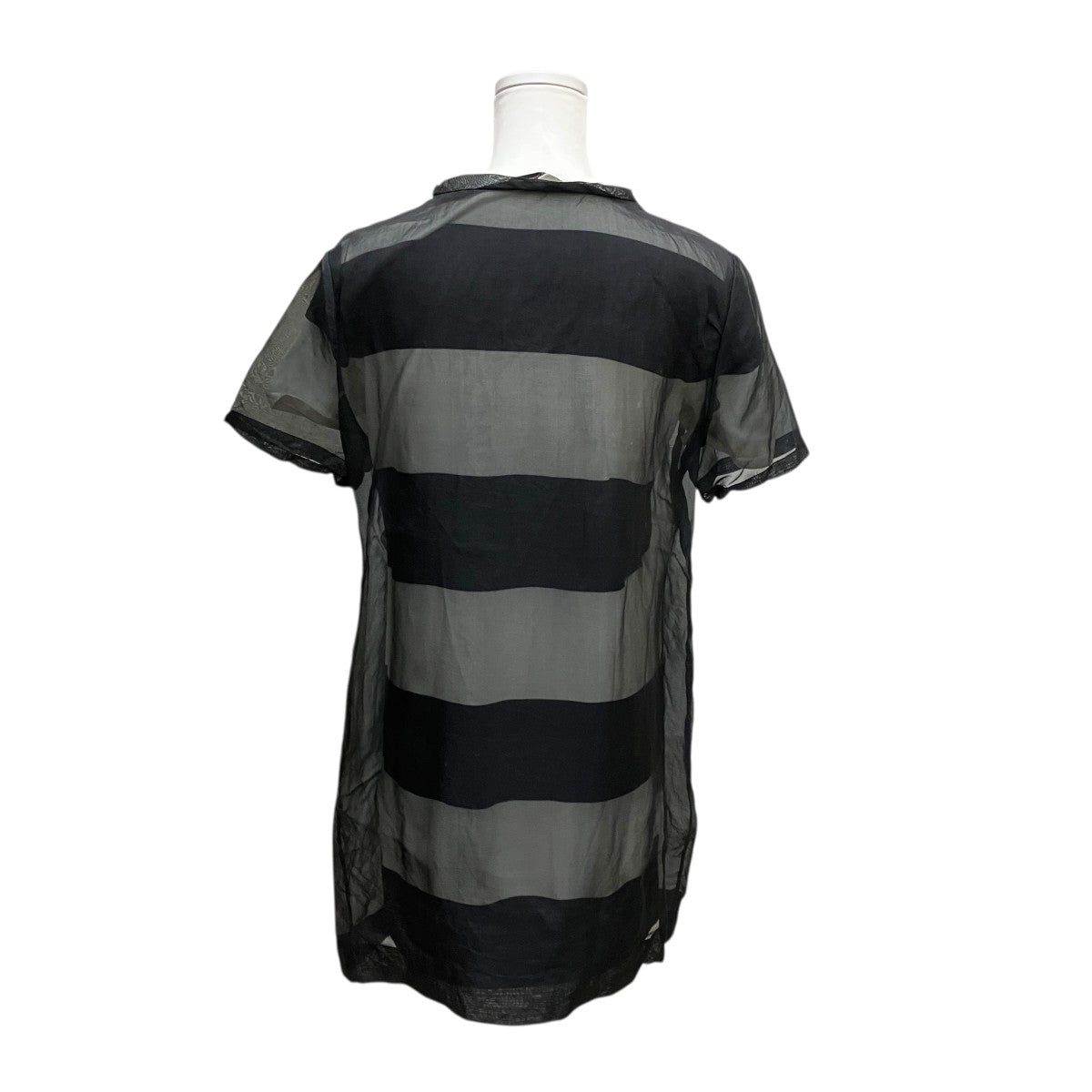 ALEXANDER WANG 無地×ボーダーシースルーチュニック 古着・中古-4枚目のアイテム画像