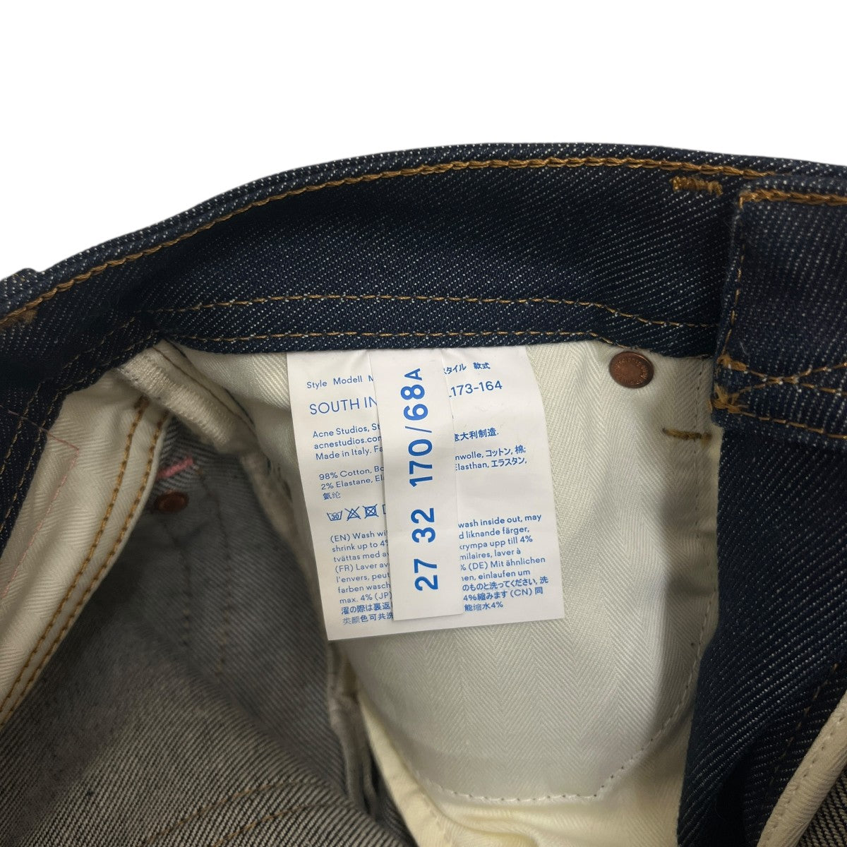 ACNE STUDIOS ストレートデニムパンツ30L173-164 古着・中古-5枚目のアイテム画像