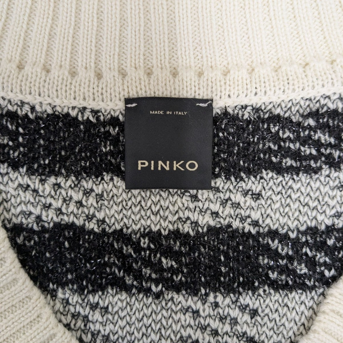 PINKO ビジューVネックニット 古着・中古-5枚目のアイテム画像