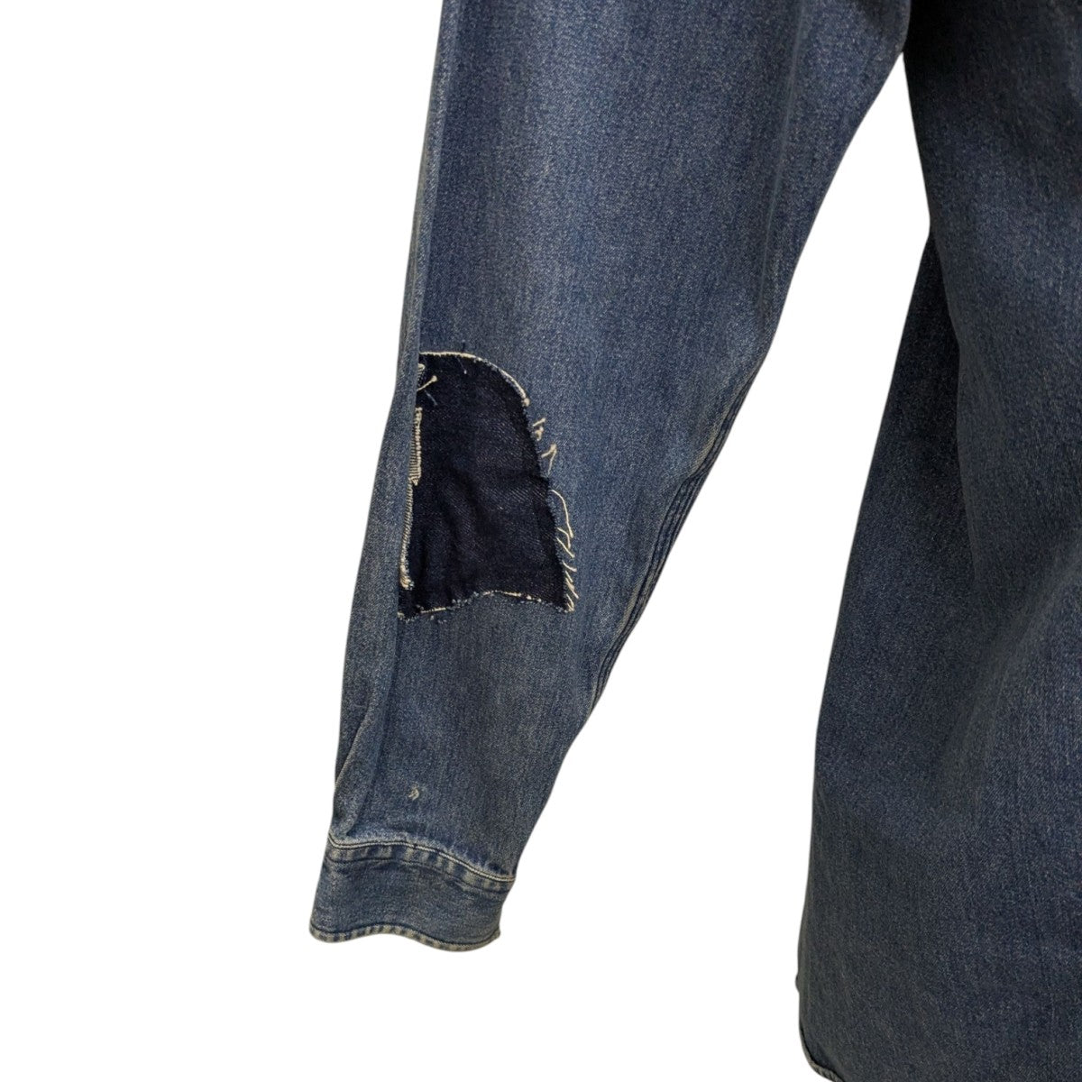 POLO RALPH LAUREN 80s パッチワークデニムシャツ 古着・中古-6枚目のアイテム画像
